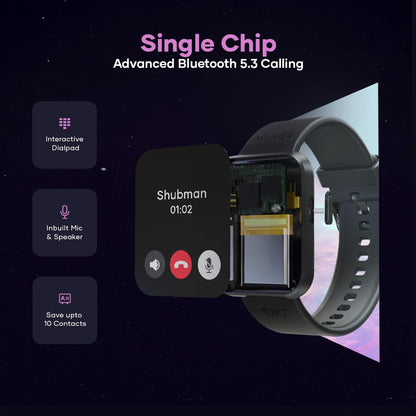 Wings Urbana Smartwatch with 2.01” IPS LCD Screen, Digital smartwatch Android smartwatch with Ai Voice Assistant, IP68 Water & Dust Resistant.
