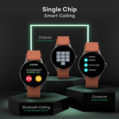 Wings Urbana Smartwatch with 2.01” IPS LCD Screen, Digital smartwatch Android smartwatch with Ai Voice Assistant, IP68 Water & Dust Resistant.