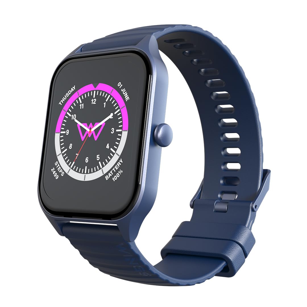 Wings Urbana Smartwatch with 2.01” IPS LCD Screen, Digital smartwatch Android smartwatch with Ai Voice Assistant, IP68 Water & Dust Resistant.