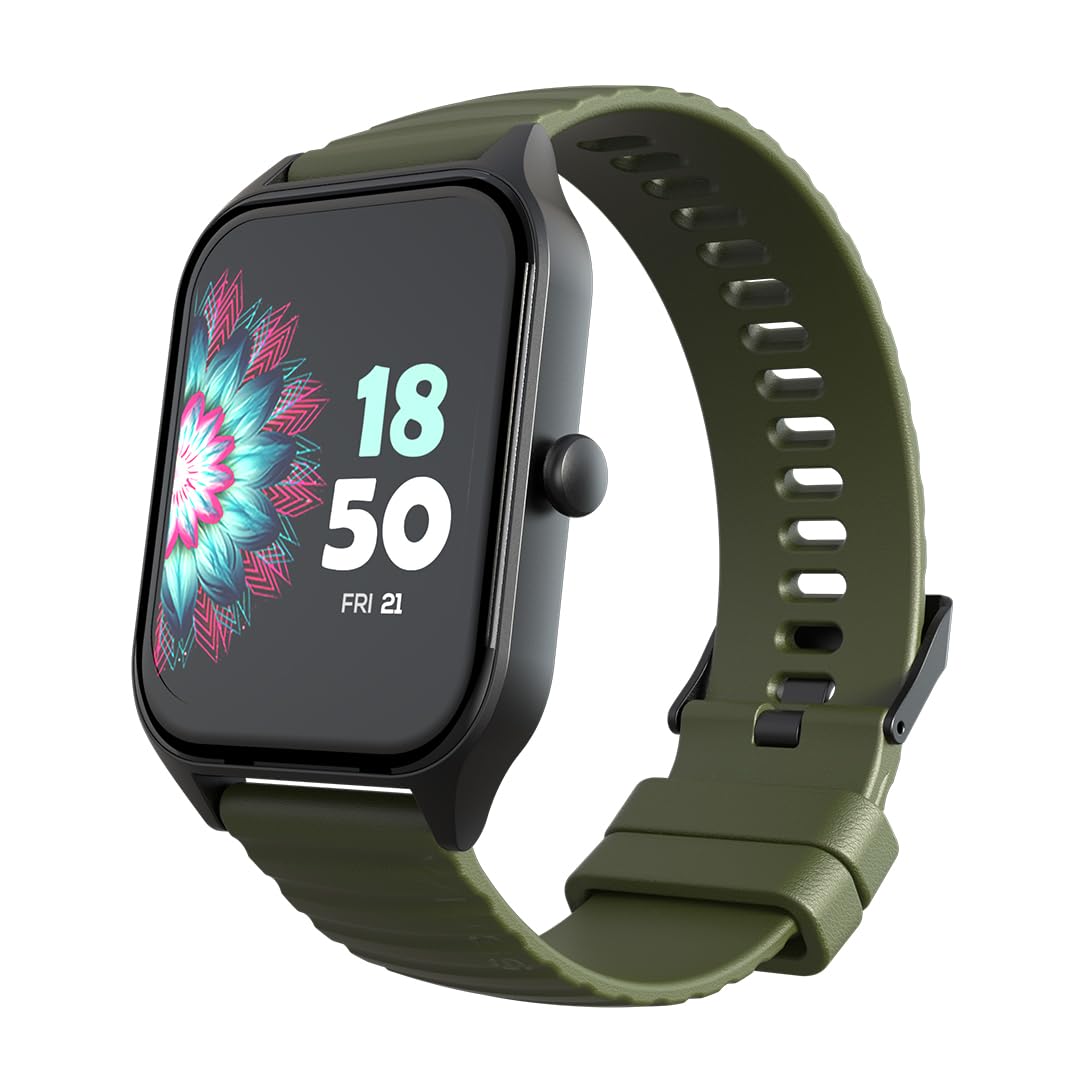 Wings Urbana Smartwatch with 2.01” IPS LCD Screen, Digital smartwatch Android smartwatch with Ai Voice Assistant, IP68 Water & Dust Resistant.