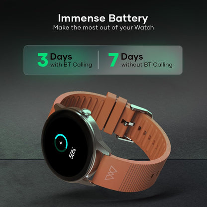 Wings Urbana Smartwatch with 2.01” IPS LCD Screen, Digital smartwatch Android smartwatch with Ai Voice Assistant, IP68 Water & Dust Resistant.