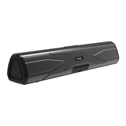 Wings Centerstage 200 True Wireless, Bluetooth 5.0 Soundbar with16 W Output, 2500 mAh Battery,6.5 Hours Playtime | Mini Wireless Bluetooth Speaker for Parties | Music System for Home with Mic