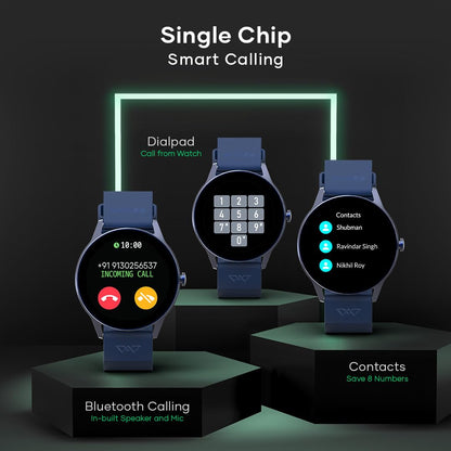 Wings Urbana Smartwatch with 2.01” IPS LCD Screen, Digital smartwatch Android smartwatch with Ai Voice Assistant, IP68 Water & Dust Resistant.