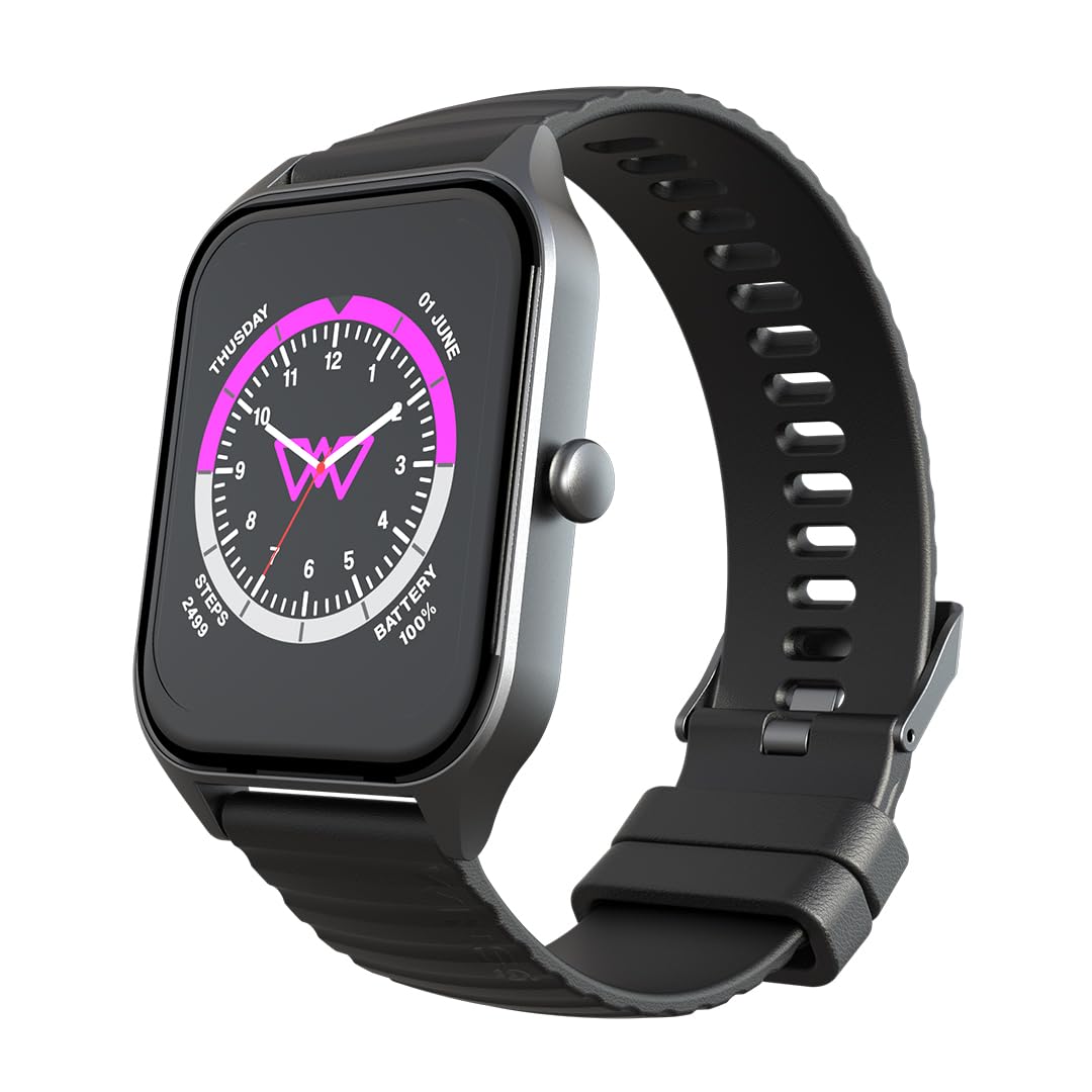 Wings Urbana Smartwatch with 2.01” IPS LCD Screen, Digital smartwatch Android smartwatch with Ai Voice Assistant, IP68 Water & Dust Resistant.