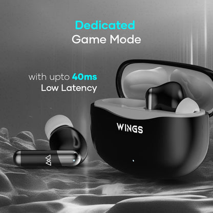 Wings Flobuds 335: Made in India Premium Lifestyle TWS in Ear Earbuds with Smart Enc,High Fidelity 13Mm Drivers,Bluetooth 5.3,40Hrs Playtime with 8 Hours in Ear Earbuds Playtime,and Low Latency 40Ms