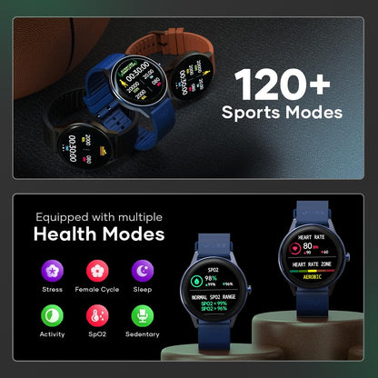 Wings Urbana Smartwatch with 2.01” IPS LCD Screen, Digital smartwatch Android smartwatch with Ai Voice Assistant, IP68 Water & Dust Resistant.